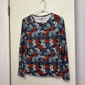 Hang Ten Blue and White SPF Women's Top